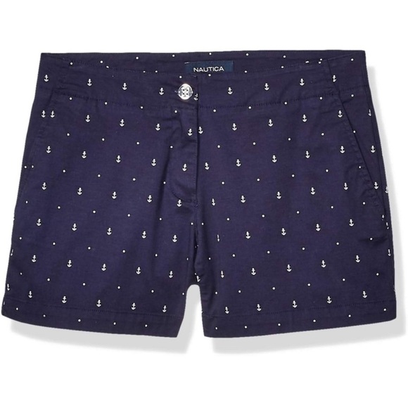 Nautica Signature Embroidered Shorts – Navy Blue | Women’s Size 10 - Picture 6 of 15